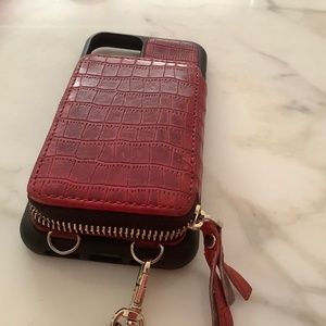 iPhone 11pro case with room for card’s and cash or small key.